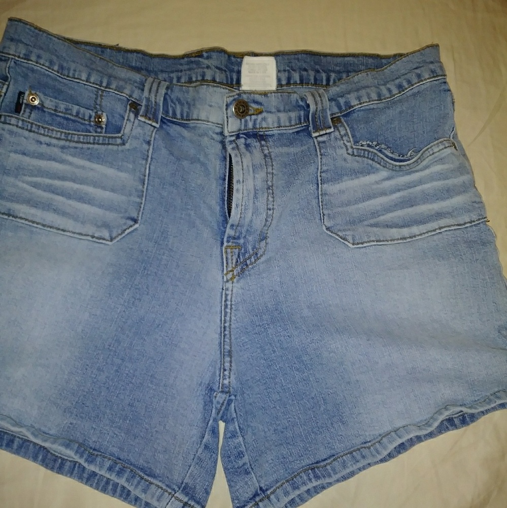denim shorts